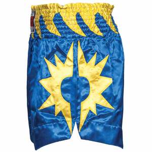 Fighter thaishorts blå med gult